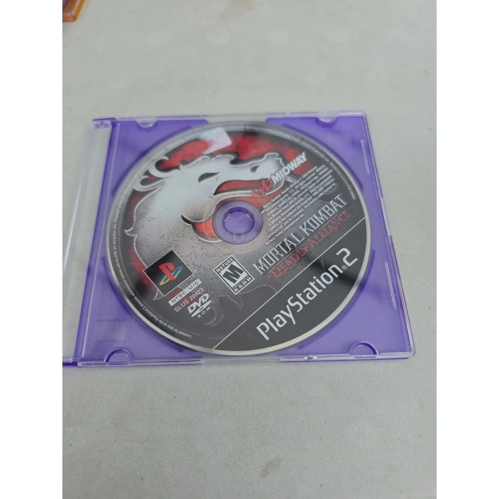 Mortal Kombat Deadly Alliance PS2 PlayStation 2 Disc Only  Scratched